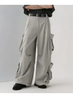 HARE ダブルポケットカーゴパンツ グレーのサムネイル