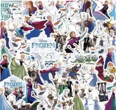 アナと雪の女王 ステッカー 50枚セット 防水 Disney Frozen