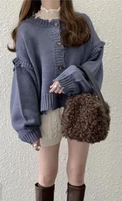 GRL ショート丈ニットカーディガン 新品未使用