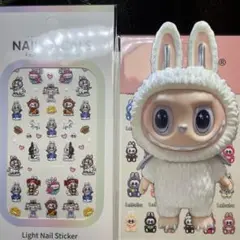 ラブブ⚫️ネイルシール⚫️２枚セット