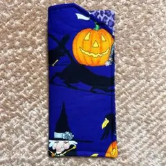アレキサンダーヘンリー　ハロウィンナイト柄　ハンドメイドメガネケース