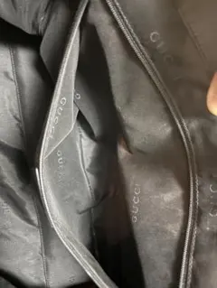 GUCCI トートバッグ ブラック/アイボリー