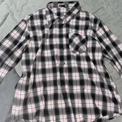 ワイシャツ ピンク チェック ストリート 古着