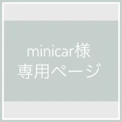 minicar 様　専用ページ