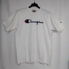 【訳あり】　Champion チャンピオン Tシャツ オフホワイト　XLサイズのサムネイル