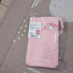 My Melody ファスナー付きポーチ ピンク