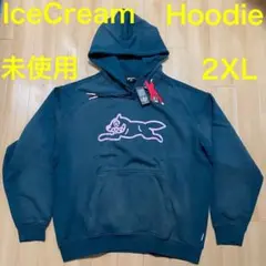 緑 2XL 未使用 貴重 IceCream US アイスクリーム フーディ