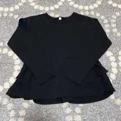 グローバルワーク　キッズ　ブラック 長袖カットソー 150