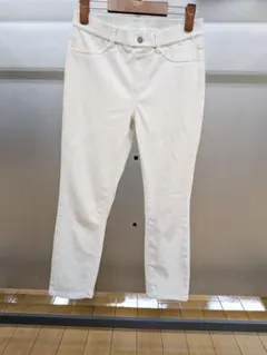 ユニクロ　裏起毛　レギパン　レギンスパンツ　スキニーパンツ　レギンス　白