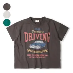 t/mini 車ロゴプリント半袖Tシャツ　k34800のサムネイル