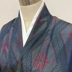 KN5302 大島紬 身丈159cm 着物 正絹