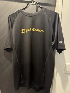 phiten ブラック シャツ LL