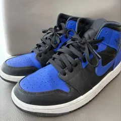 【箱あり】Nike エアジョーダン1 Midハイパー ロイヤル 27cm