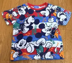 ミッキーマウス カラフル Tシャツ ディズニー服