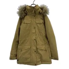 オークリー ダウン コート ファー フード ジャケット ベージュ メンズ