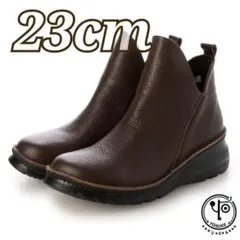 日本製 yosuke 23cm フッ素加工レザー コンフォートショートブーツ