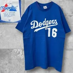 Majestic USA製 ビンテージ 野茂英雄 Tシャツ ドジャース 未使用品