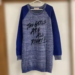 Rodeo Crowns ネイビー ニットワンピース