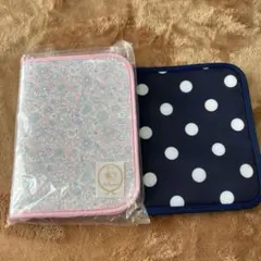 母子手帳収納ケース 花柄 水玉