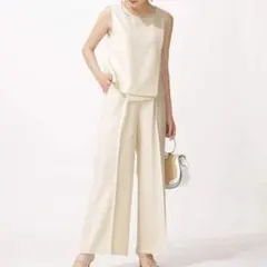 セルフォード ラッフルペプラムシアーブラウス バックベルトワイド 