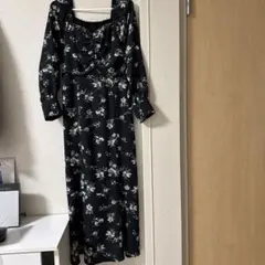 MAJESTIC LEGON ワンピース 黒 花柄