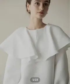 ohga FLEUR ブラウス 半袖 ホワイト 新品未使用 ohga FLEUR ブラウス 半袖 ホワイト 新品未使用