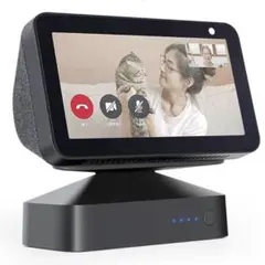 【ホワイト】アレクサEcoShow 5 第1＆2世代用バッテリースタンド