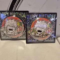 ヒロアカ　爆豪勝己　バースデイ　缶バッジ　名場面ジオラマフィギュア