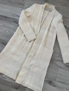 ZARA ザラ　ツイードジャケット　ノーカラーコート　カーディガン　入園　入学