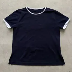 courreges クレージュ 半袖 Tシャツ ネイビー メッシュ リンガーTのサムネイル