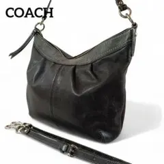 COACH Handbag leather 2way shoulder y2k