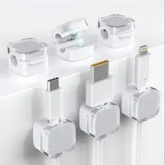 Bawagu ケーブルホルダー マグネット式 ケーブルクリップ デスクコード