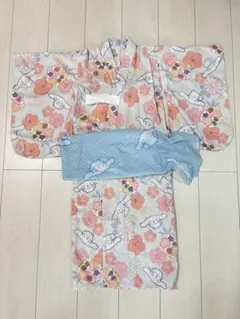 サンリオ　シナモロール 浴衣100cm帯付き