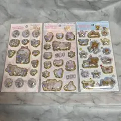 リラックマ　キラッとぷくぷくエアーシール 3点セット　サンエックス正規品