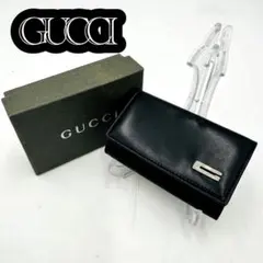 GUCCI グッチ 6連キーケース ブラック 箱付き 0624①