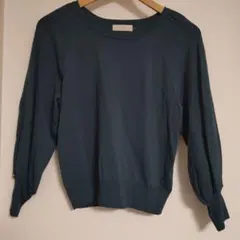 any SIS ダークグリーン 長袖トップス