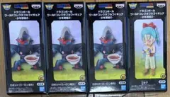 ドラゴンボール ワールドコレクタブルフィギュア少年期編2 ブルマ、ロボット×3個