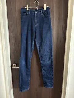 【ユニクロ】EZY デニム スリム テーパード M ダークブルー