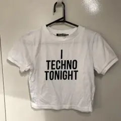 Tシャツ　白　ショート丈のサムネイル