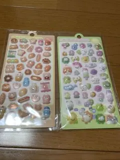 かわいいぷっくりシール 2セット