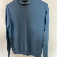 ユニクロレディース　青いクルーネックセーター XL