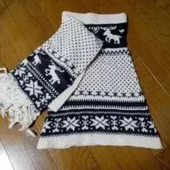 フリーズショップ、ニットワンピとマフラーセット