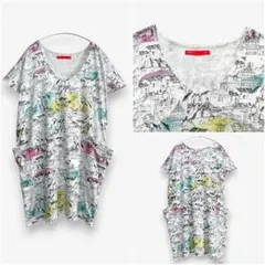 【graniph】グラニフ 街並み コクーン チュニック/ワンピースのサムネイル