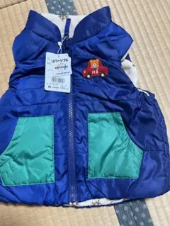 ミキハウス（ホットビスケッツHOTBISCUITS裏フリース リバーシブルベスト