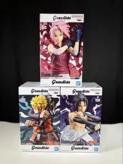 Grandista フィギュアセット サクラ ナルト サスケ