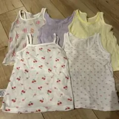 UNIQLO メッシュタンクトップ　5枚セット　80