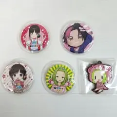 にじさんじ　缶バッジ4個セット+ラバーストラップ1個