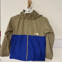 THE NORTH FACE コンパクトジャケット ベージュ/青　140