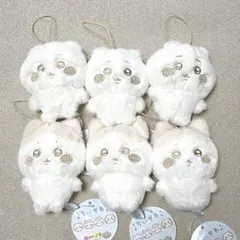 ちいかわ　ハチワレ　6個セット　ぬいぱれっと　ミルクいろ　マスコット　タグ付き