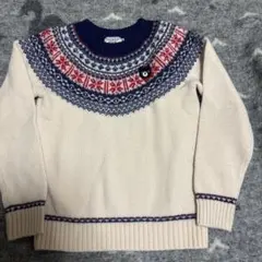 DOUBLE.B ノルディック柄セーター 130